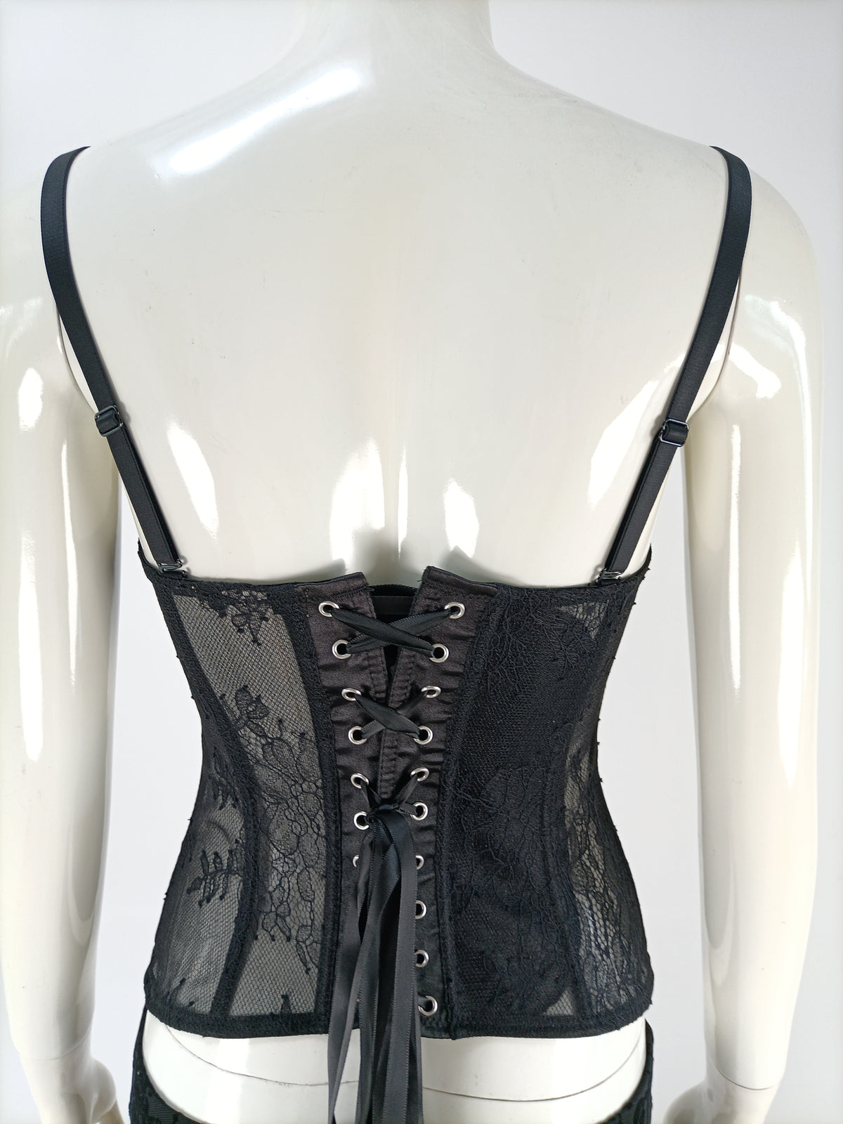 Black Lace Bustier Top NDS-049