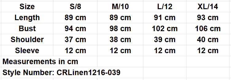 Linen Midi Dress CRLinen1216-039