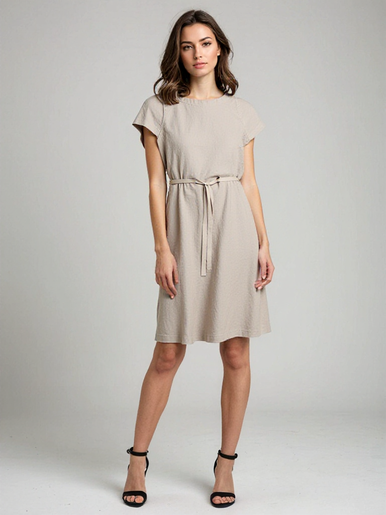 Linen Midi Dress CRLinen1216-039