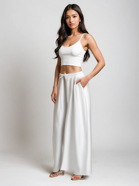 Premium 100% French Linen Wide-Leg Pants CRLinen1124-007-KK4059 Draft