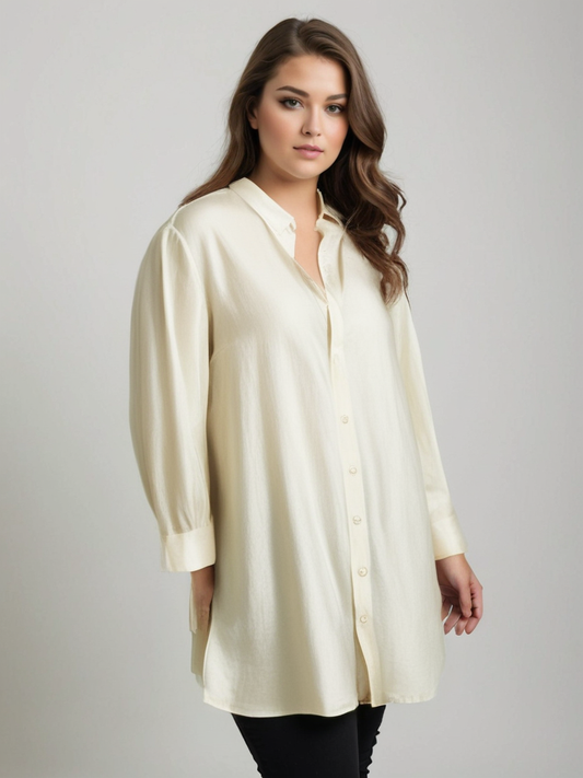 Classic Button-Up Linen Shirt CRLinen1216-129