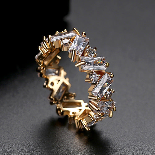 Multi-color Cubic Zirconia Ring AAA006