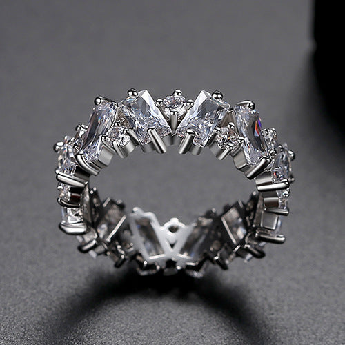 Multi-color Cubic Zirconia Ring AAA006