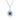 White Gold Plated Cubic Zirconia Pendant Necklace AAA1062