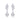 White Gold Plated Pear Shape Cubic Zirconia Drop Dangle Earrings AAA1230
