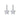 White Gold Plated Star Shape Cubic Zirconia Dangle Drop Earrings AAA1283