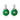 White Gold Plated Faux Jade Dangle Drop Earrings AAA1386