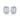 White Gold Plated Square Radiant Cut Cubic Zirconia Stud Earrings AAA2105
