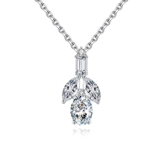 Marquise & Pear Cut Cubic Zirconia Pendant Necklace AAA2126