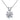 Round Brilliant Cubic Zirconia Pendant Box Chain Necklace AAA2189