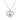 White Gold Plated Cubic Zirconia Heart Shape Pendant Necklace AAA2265