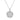 White Gold Plated Round Cubic Zirconia Chain Necklace AAA2457