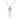 Faux Pearl Cubic Zirconia Pendant Clavicle Chain Necklace AAA807