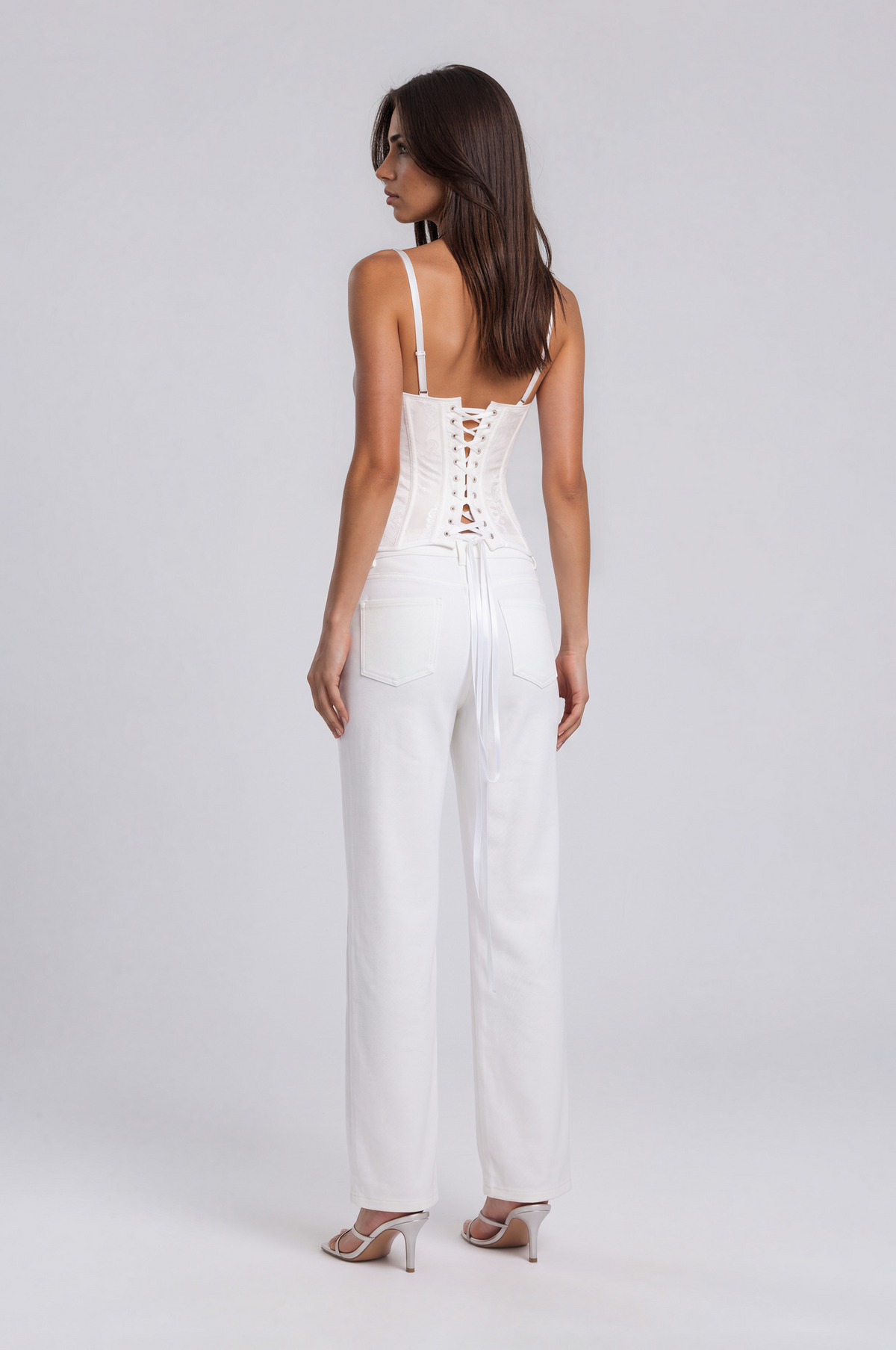 White Lace Corset Camisole NDS-050 White