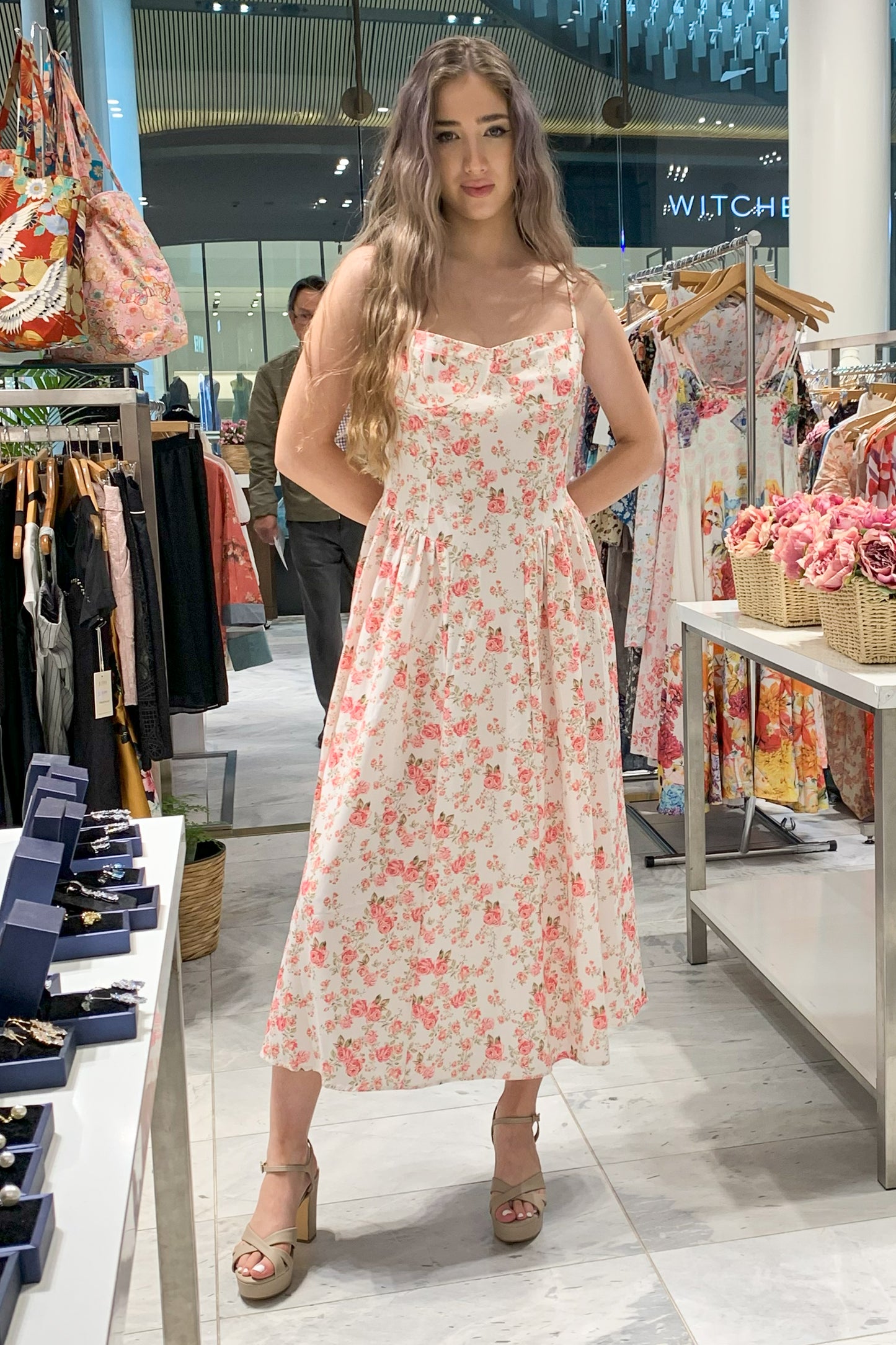 Floral Backless Dress CR1124-024