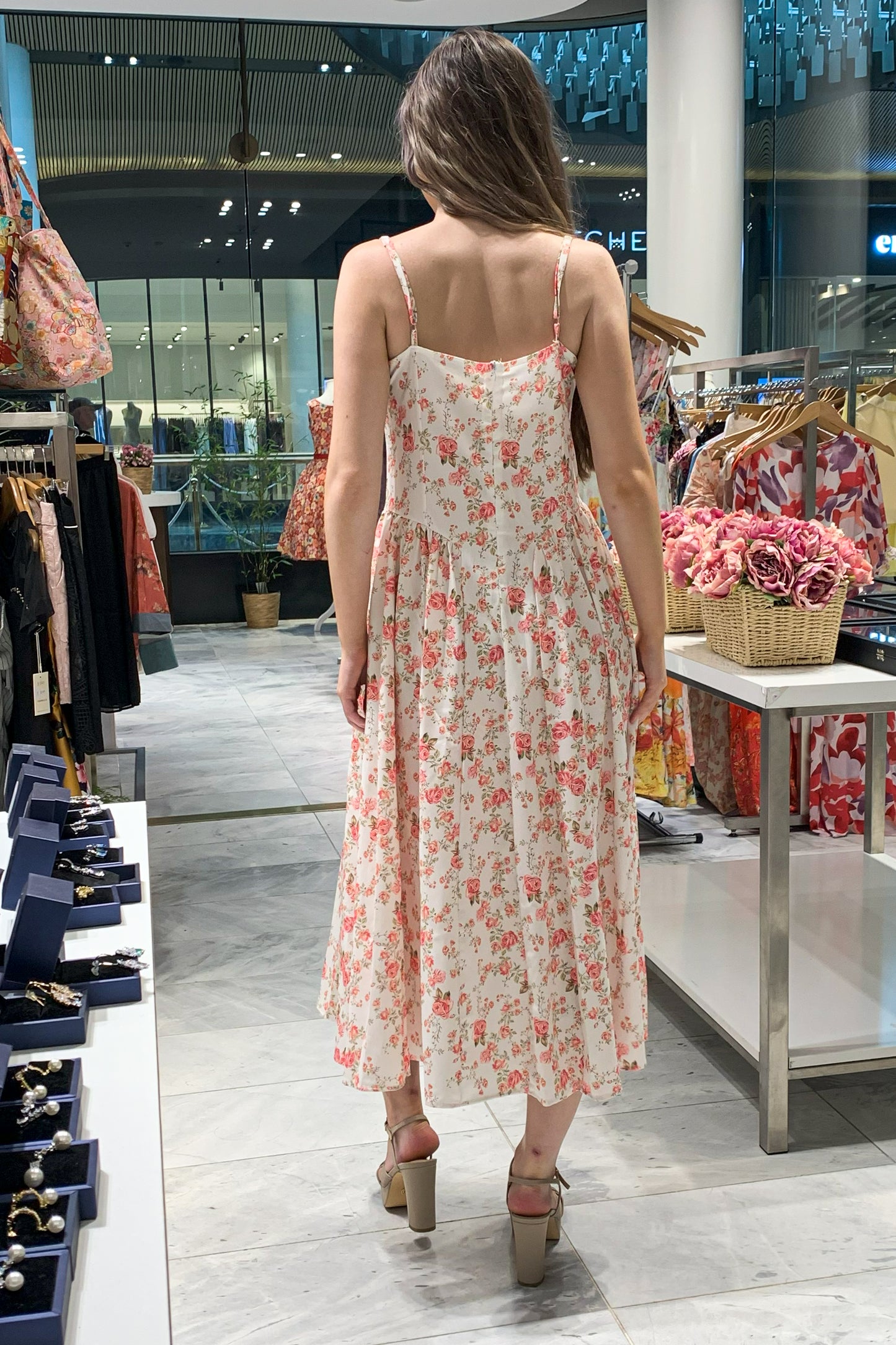Floral Backless Dress CR1124-024