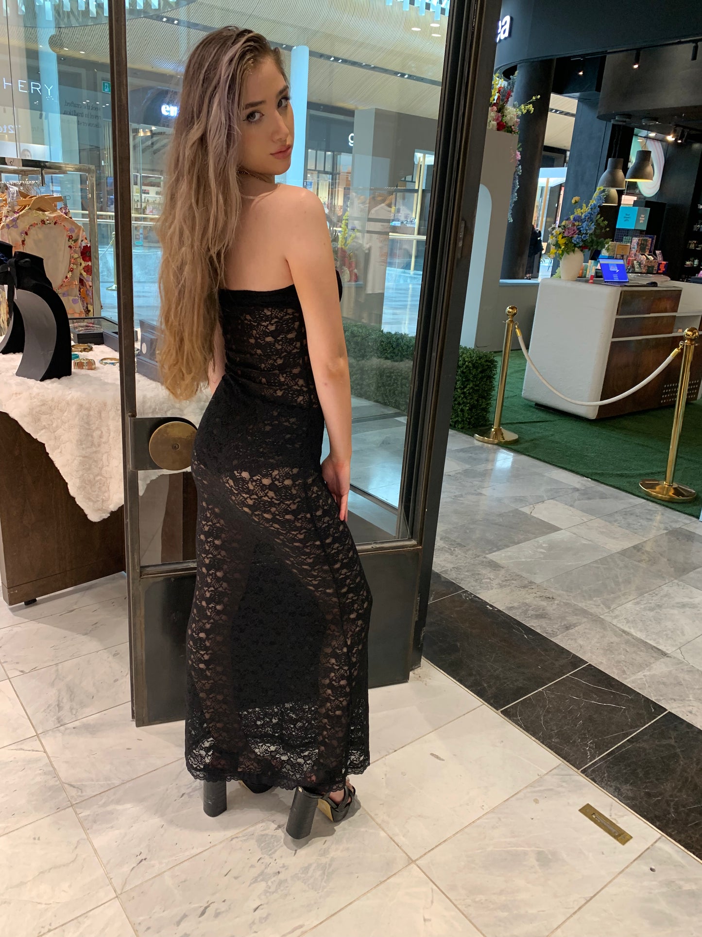 Midnight Allure Lace Dress CR1124-034
