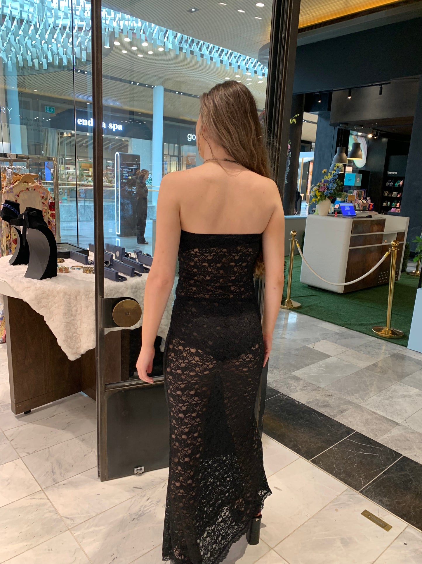 Midnight Allure Lace Dress CR1124-034