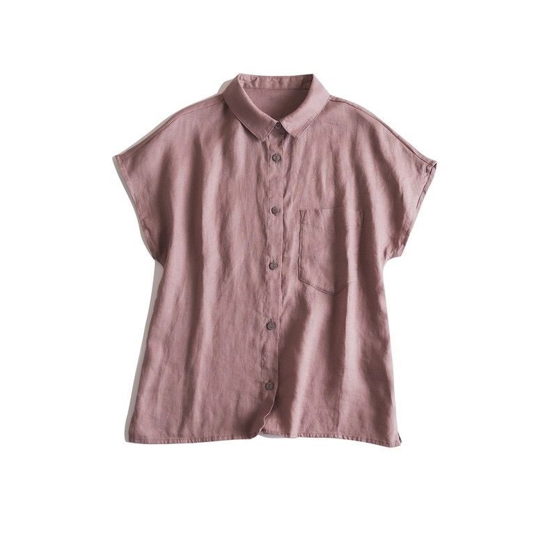 Casual Linen Button-Up Shirt CRLinen1216-012