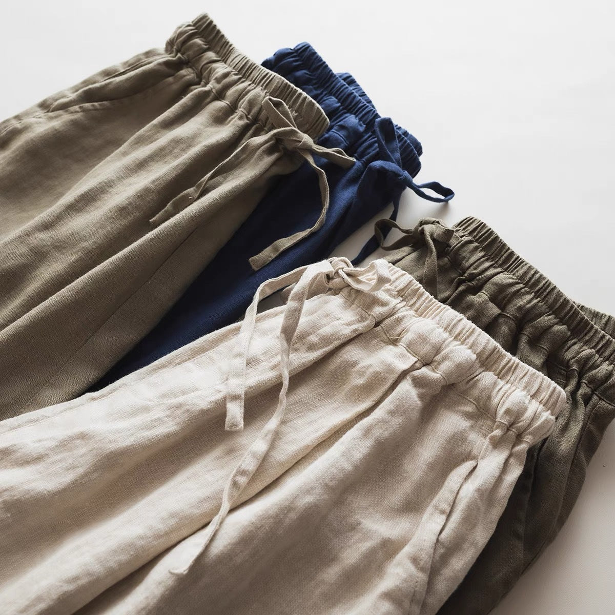 Casual Loose Linen Wide-Leg Pants CRLinen1216-111