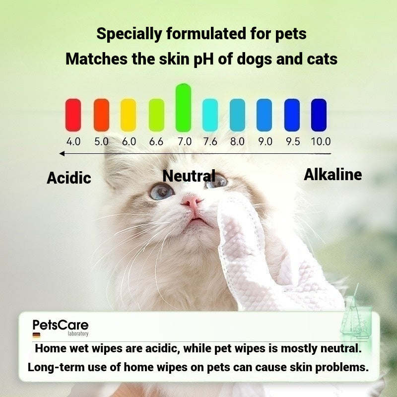 Pet disposable cleaning gloves wipes 6 pcs 1 pkt