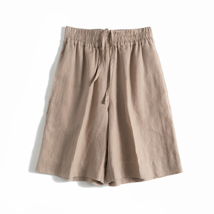 Casual Linen Drawstring Shorts CRLinen1216-079