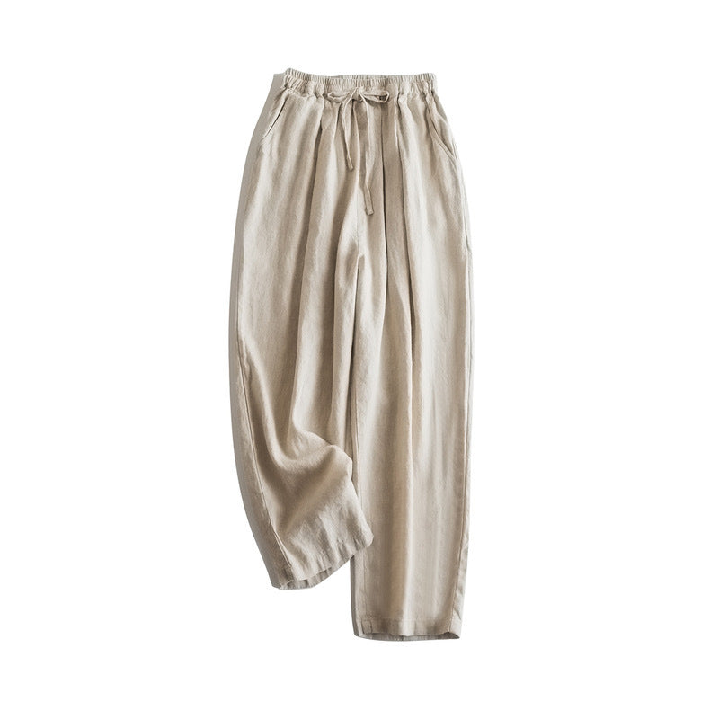 Casual Loose Linen Wide-Leg Pants CRLinen1216-111