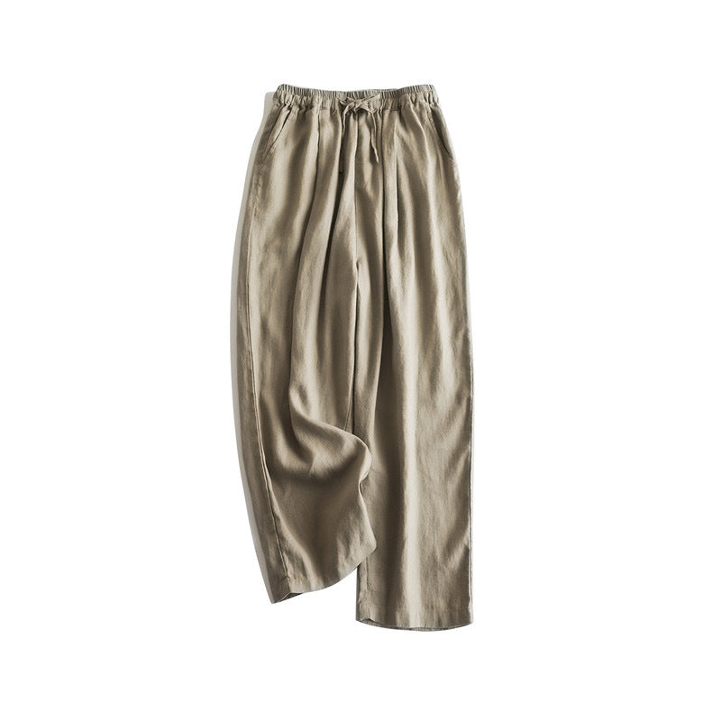 Casual Loose Linen Wide-Leg Pants CRLinen1216-111