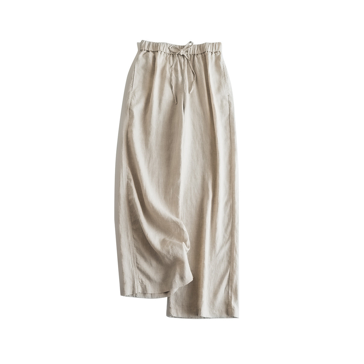 Premium 100% French Linen Wide-Leg Pants CRLinen1124-007-KK4059 Draft