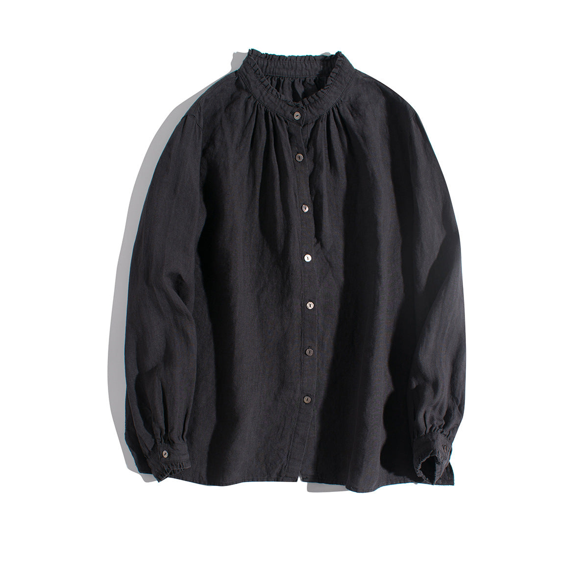 Casual Linen Long Sleeve Button-Up Shirt CRLinen1216-060