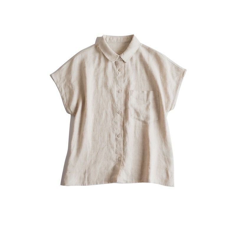 Casual Linen Button-Up Shirt CRLinen1216-012
