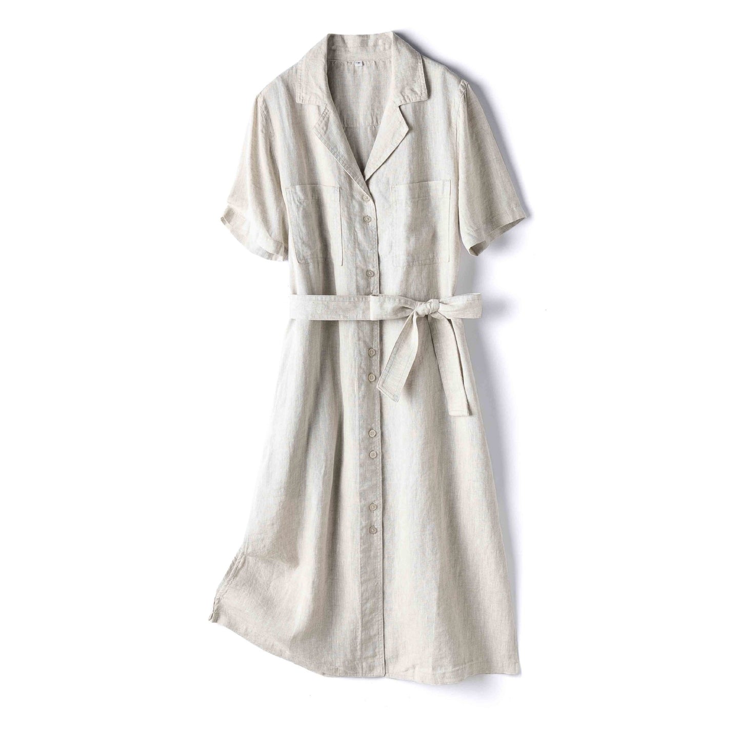 Belted Linen Midi Shirt Dress CRLinen1216-139 Special Group Sale Ends 27.3.26 Free Post