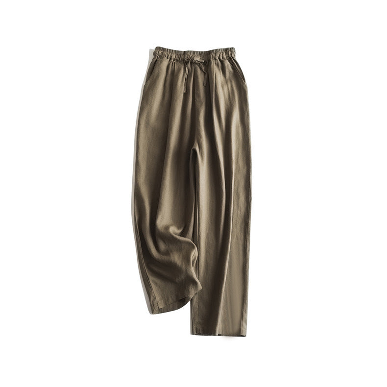 Casual Loose Linen Wide-Leg Pants CRLinen1216-111