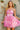 Floral Textured Halter Mini Dress – 3D Petal Party Dress CRTJ0625-004