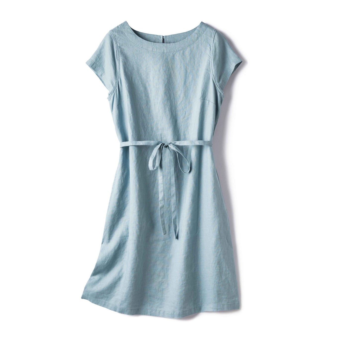Casual Linen Dress with Belt CRLinen1216-148