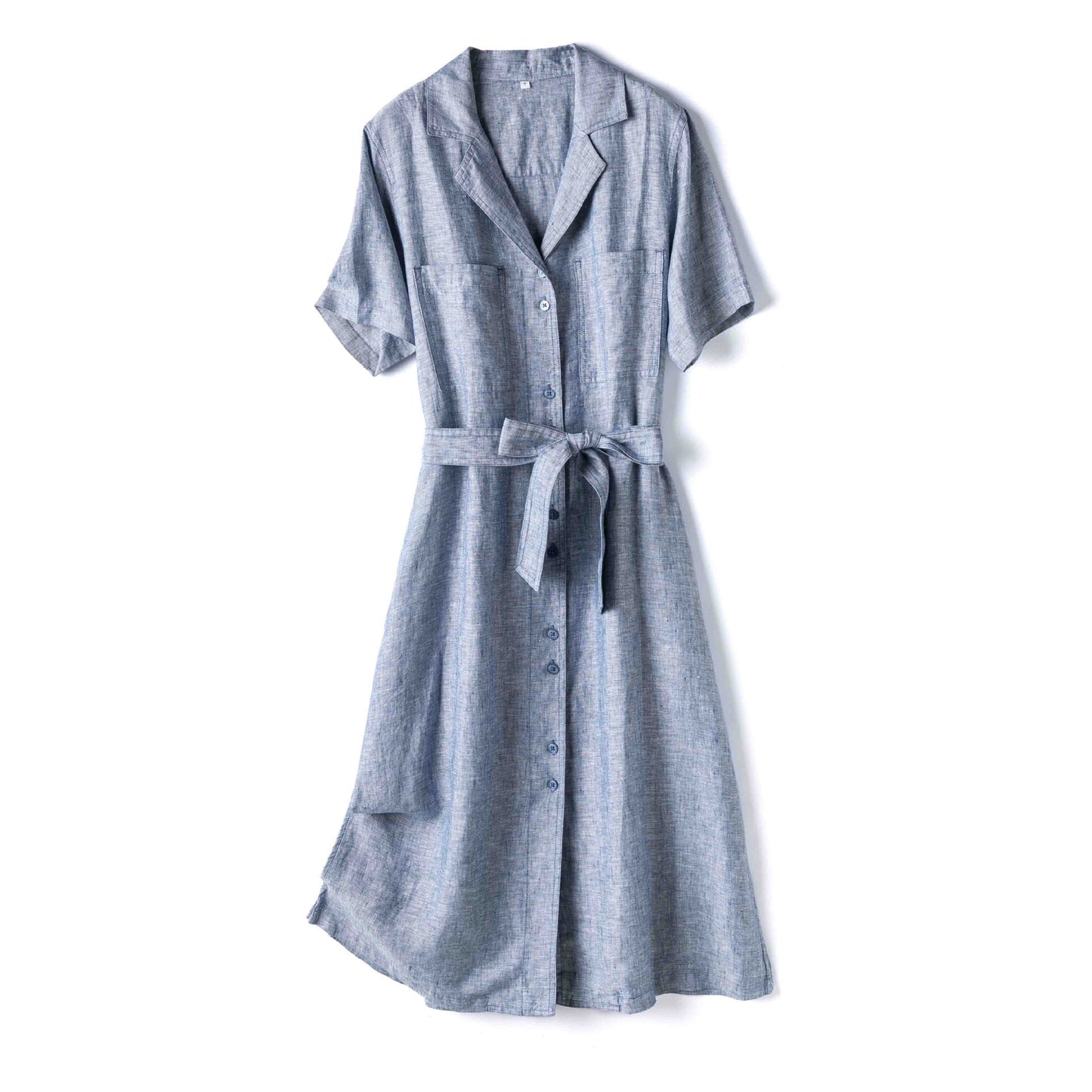 Belted Linen Midi Shirt Dress CRLinen1216-139 Special Group Sale Ends 27.3.26 Free Post