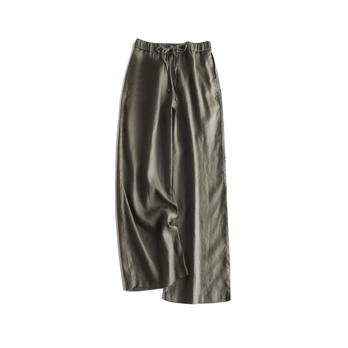 Premium 100% French Linen Wide-Leg Pants CRLinen1124-007-KK4059 Draft