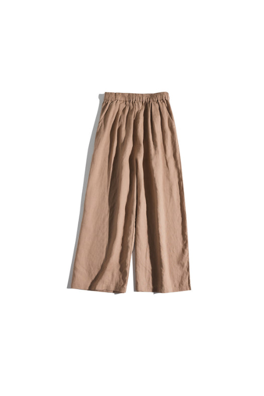 Casual High-Waist Wide-Leg Linen Pants CRLinen1124-036