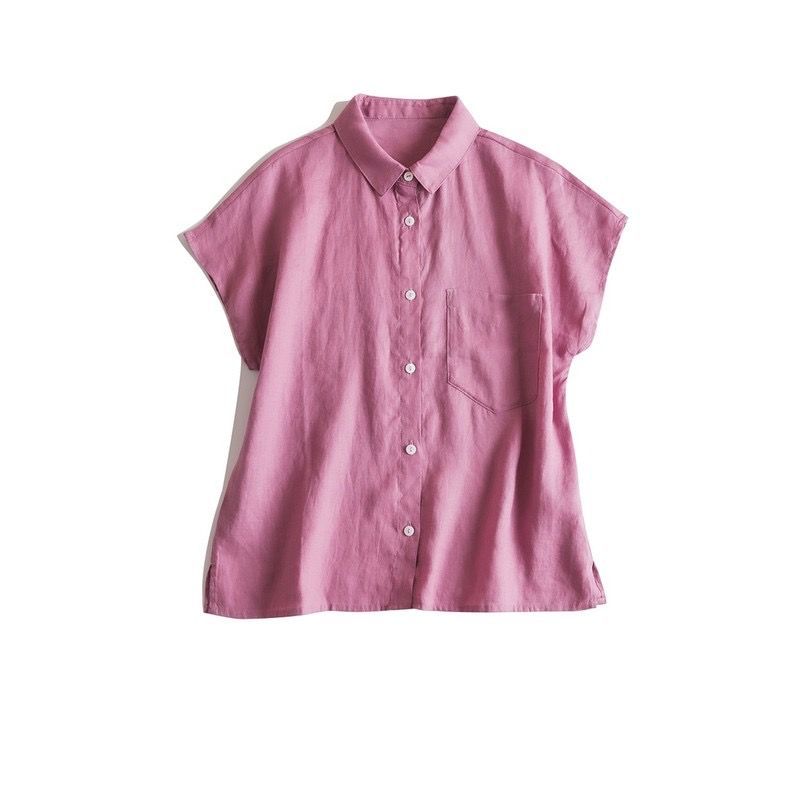 Casual Linen Button-Up Shirt CRLinen1216-012