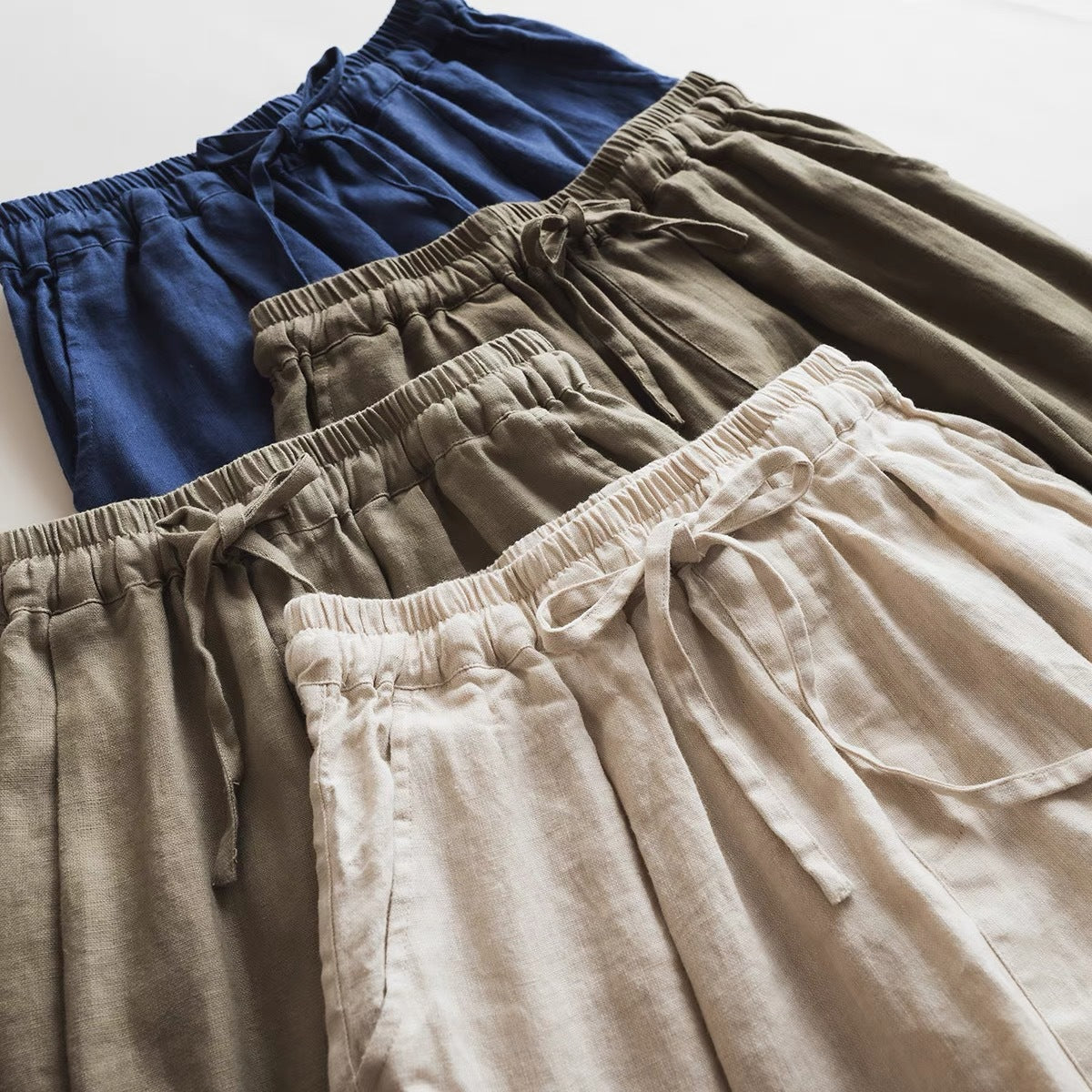 Casual Loose Linen Wide-Leg Pants CRLinen1216-111