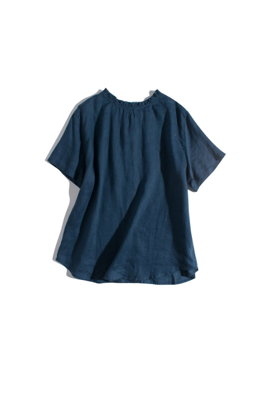 Premium 100% Linen Blouse CRLinen1124-029 D