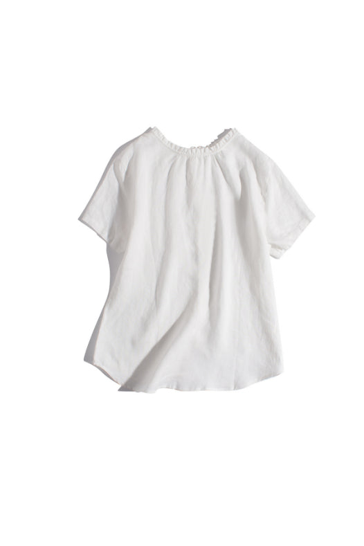 Premium 100% Linen Blouse CRLinen1124-029 D