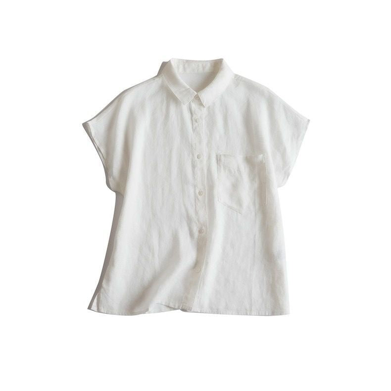 Casual Linen Button-Up Shirt CRLinen1216-012
