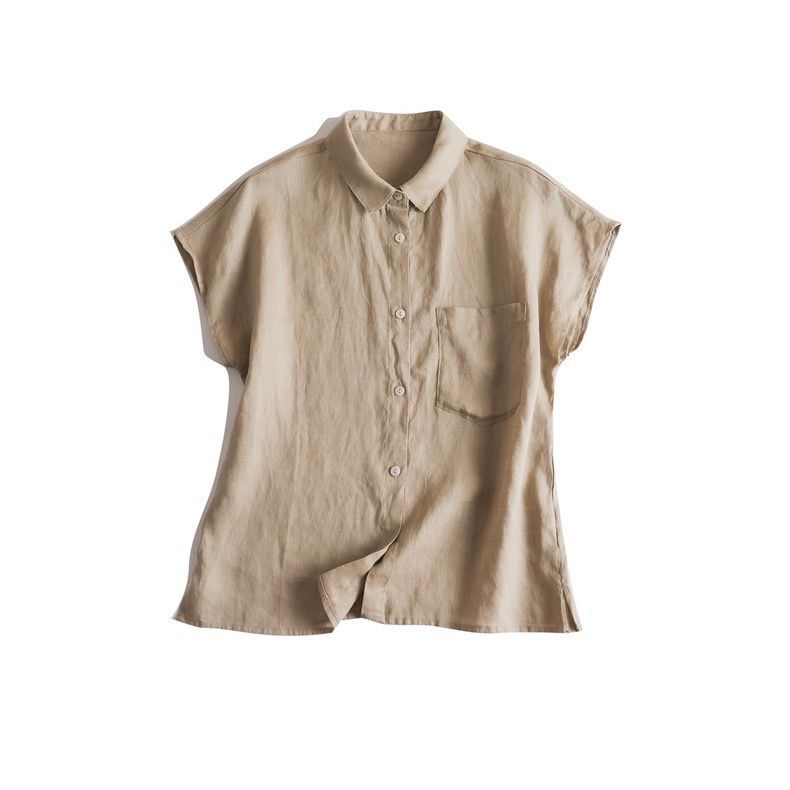 Casual Linen Button-Up Shirt CRLinen1216-012