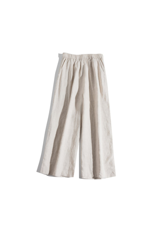 Casual High-Waist Wide-Leg Linen Pants CRLinen1124-036
