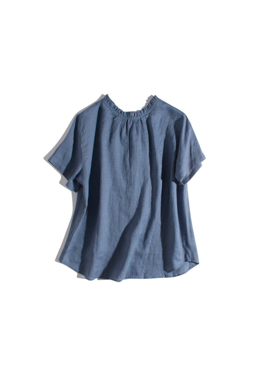 Premium 100% Linen Blouse CRLinen1124-029 D
