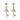 Key Shape Colored Cubic Zirconia Earring BBB003