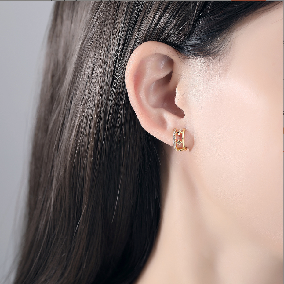 Gold Plated Wish Upon A Star Clip Earrings BBB011